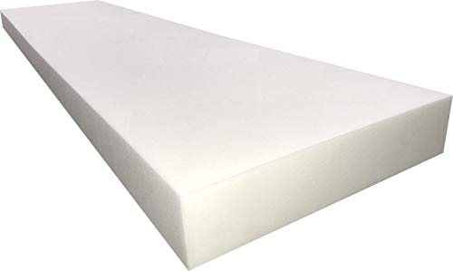 FoamTouch 4 X 24 X 84 Upholstery Foam Cushion High Density Standard (Seat Replacement , Upholstery Sheet , Foam Padding) by Comfort Foam