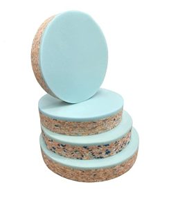 FoamTouch High Density Ultra Firm Recon Foam with High Density Blue Thick Bonded Layer Round Shape Cushion Seat Bar Seats Pads Seat Stool 2.5" Thick Ask Custom Size