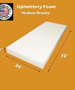 FoamTouch Comfort Foam Upholstery Foam Cushion Medium Density, 3 H x 24 W x 72 L by Comfort Foam