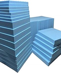 FoamTouch High Density Upholstery Blue Firm Foam Sheet Replacement Seat Pads for Seating Bedding Sofa Dining Seat Pad Stool Foam Sheet Pads by Comfort Foam Collection