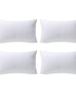 FoamTouch Phantoscope 4 Packs Throw Pillow Inserts Hypoallergenic Square Form Sham Stuffer