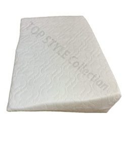 FoamTouch Comfort Foam COLLECTION Bed Wedge Pillow with Memory Foam Top Helps with Acid Reflux and Gerds Reduce Neck and Back Pain Snoring and Respiratory Problems Breathable and Washable Cover