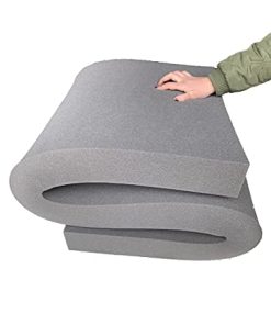 FoamTouch Comfort Foam COLLECTION HIGH DENSITY MEDIUM FIRM UPHOLSTERY GREY FOAM FOR SOFAS | SOFA PADS | CHAIRS | WINDOW SEATS | DOG BED | CAMPERVAN | CORNER SOFA | SOFA BED (Med-Firm-Foam 6" Thick, 22" x 22")