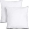 FoamTouch  COLLECTION Throw Pillow Insert Soft Fluffy Down Alternative Polyester Square Form Decorative Pillow Insert Sham Stuffer Sofa Couch Bed Pack Of 2