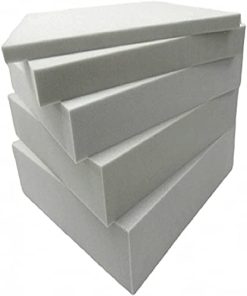 FoamTouch  UPHOLSTERY HIGH DENSITY WHITE FOAM CUT TO ANY SIZE FOR CUSHIONS SEAT PAD SEATING DINNING SEAT STOOL CHAIR FIRM FOAM UPHOLSTERY FOAM THICKNESS