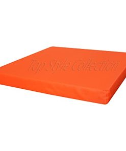 FoamTouch  Waterproof Chair Cushions Seat Pads Cushion Pad Indoors Outdoors Water Resistant Material Kitchen Dining Living Room Patio Garden (16'' x 18'' x 2'' , Orange)
