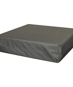 FoamTouch  Waterproof Chair Cushions Seat Pads Cushion Pad Indoors Outdoors Water Resistant Material Kitchen Dining Living Room Patio Garden (18??? x 18??? x 4??? , Charcoal)