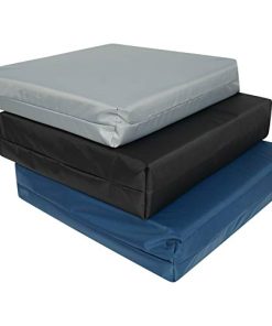 FoamTouch COLLECTION Waterproof seat pads for garden chairs multi use Waterproof Chair Seat Pads Outdoor Office Garden Patio Chair Cushions Pad (Black, 43CM X 48CM X5CM)