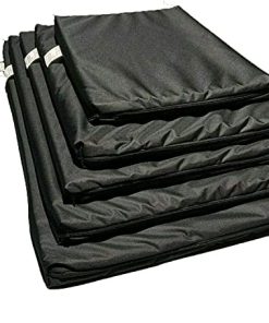 FoamTouch Comfort Foam Collection Dog Mat mattress Bed cushion Chew Resistant Waterproof FOAM MATTRESS (X Large 105cm x 70cm x 5cm ??? 42??? x 28??? x 2???, BLACK)