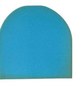 Upholstery Blue Foam Indoor/Outdoor Sofa Seat Replacement DIY Cushion Dining Chair Seat Pads Oval/Round | Round Corners | D-Shape | Tapered (13" x 13" x 1", Blue D-shape)