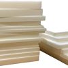 Upholstery Foam Cut to Any Size Polyurethane Foam Cushions Seat Pads High Density Foam Sofa Chair Bench Seat Headboard Campervan Cushion Replacement (20" x 20" x 4", White)