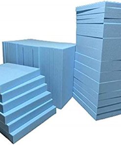 Upholstery Foam Cut to Any Size Polyurethane Foam Cushions Seat Pads High Density Foam Sofa Chair Bench Seat Headboard Campervan Cushion Replacement (25.5" x 25.5" x 3", Blue)