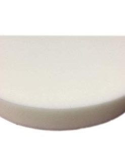 Upholstery White & Blue Foam for Chair Seat Pads Cushions Indoor/Outdoor Sofa Seat Replacement DIY Cushion Oval/Round Corners D Shape Tapered Dining Chair Seat Pads (16" x 16" x 4", White D-Shape)