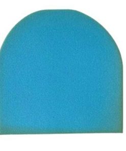 Upholstery White & Blue Foam for Chair Seat Pads Cushions Indoor/Outdoor Sofa Seat Replacement DIY Cushion Oval/Round Corners D Shape Tapered Dining Chair Seat Pads (16" x 16" x 4", Blue D-Shape)