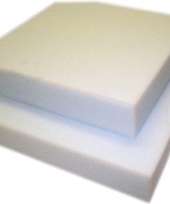 Upholstery White Foam for Chair Seat Pads Cushions Indoor/Outdoor Sofa Seat Replacement DIY Cushion Oval/Round Corners D-Shape Tapered Dining Chair Seat Pads (12" x 12" x 1.5", White Square)